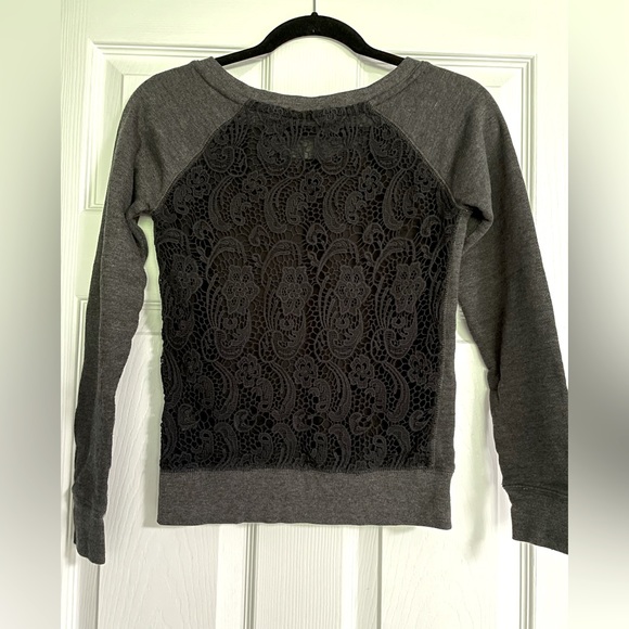 GARAGE Crochet Back Sweater - Picture 2 of 6